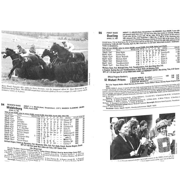 1990s "American Steeplechasing 1991" Colgan, Charles T. [Editor] For Sale - Image 5 of 12