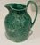 English Vintage Wedgwood Majolica Style Etruria & Barlaston Green Grapes & Leaves Pitcher For Sale - Image 3 of 12