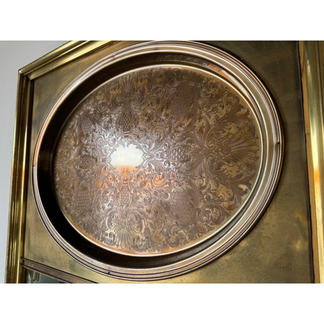 1970s Vintage Hollywood Regency Brass Wall Mirror by Mastercraft/Sold For Sale - Image 11 of 12