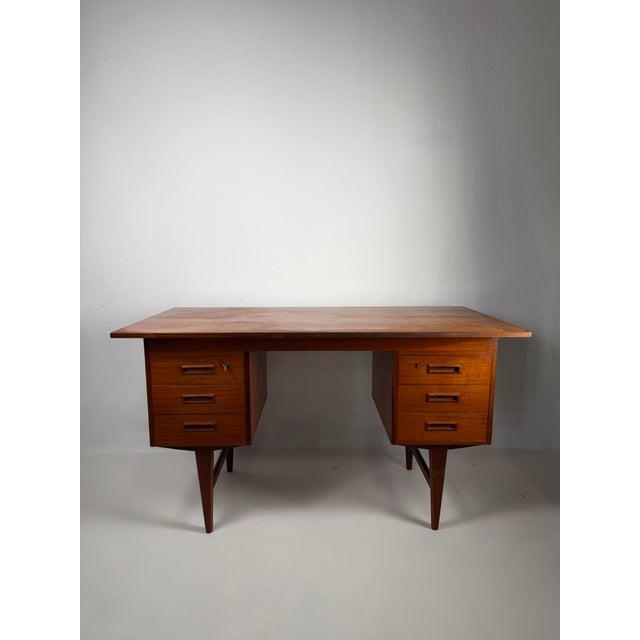 Danish Modern Teak Desk, 1960s For Sale - Image 6 of 6