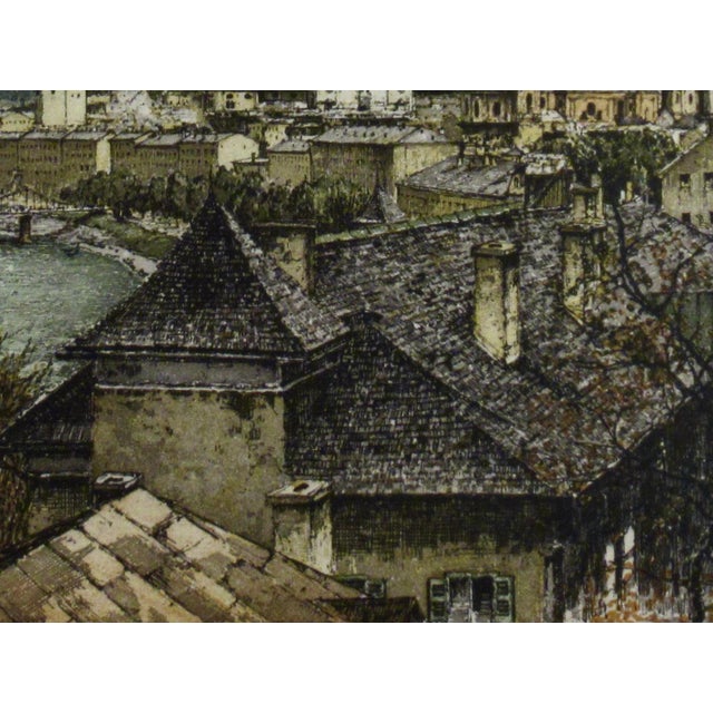 Josef Eidenberger Salzburg View C. 1970 Original Print For Sale In San Francisco - Image 6 of 8