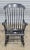 Store Item: Black Hitchcock Style Windsor Arm Rocking Chair Harvest Stencil Gold Accents Description: Chair has fan back...