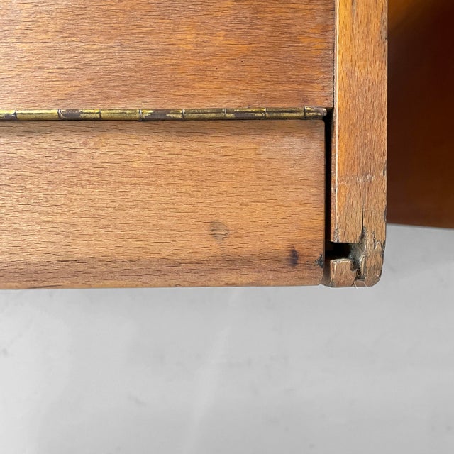 Mid-Century Modern German Archive Cabinets in Wood with Shutter Opening, 1940s, Set of 2 For Sale - Image 16 of 18