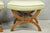 Vintage Italian Neoclassical Style Walnut Wood Curule X-Form Stool - A Pair For Sale In Philadelphia - Image 6 of 13
