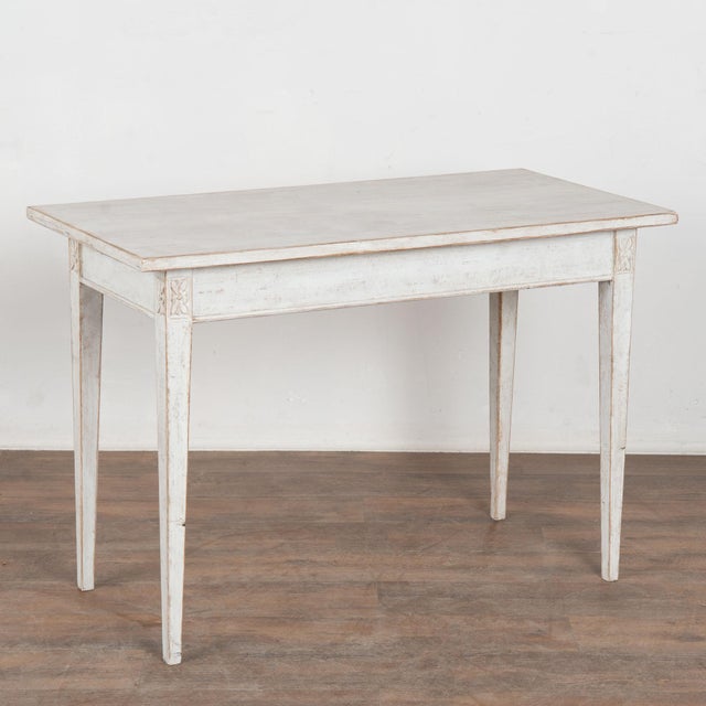 19th Century Swedish White Painted Pine Side Table For Sale - Image 13 of 13