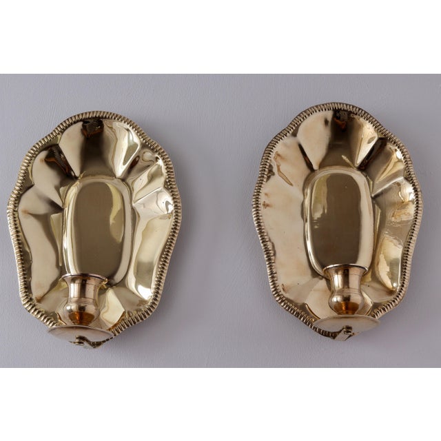 Mid-Century Swedish Brass Sconces, Set of 2 For Sale - Image 15 of 16