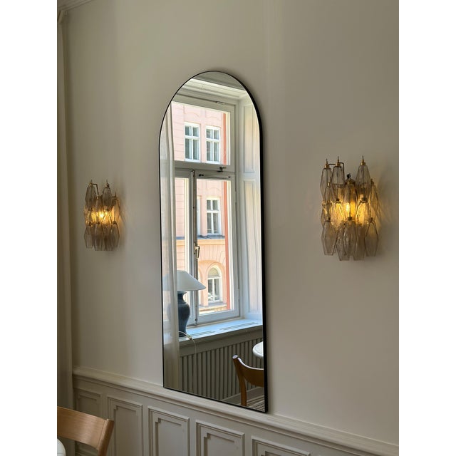 Wall Lamps with Handmade Beige Murano Glass Prisms, Set of 2 For Sale - Image 6 of 8