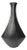 Mid Century Modern Black Vessel - The Damond For Sale