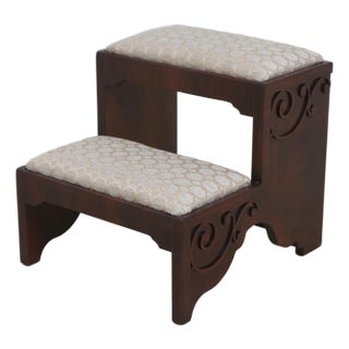 Mahogany Chippendale Style Bedsteps For Sale