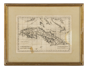 Map of the Island of Cuba by Rigobert Bonne, 1780
