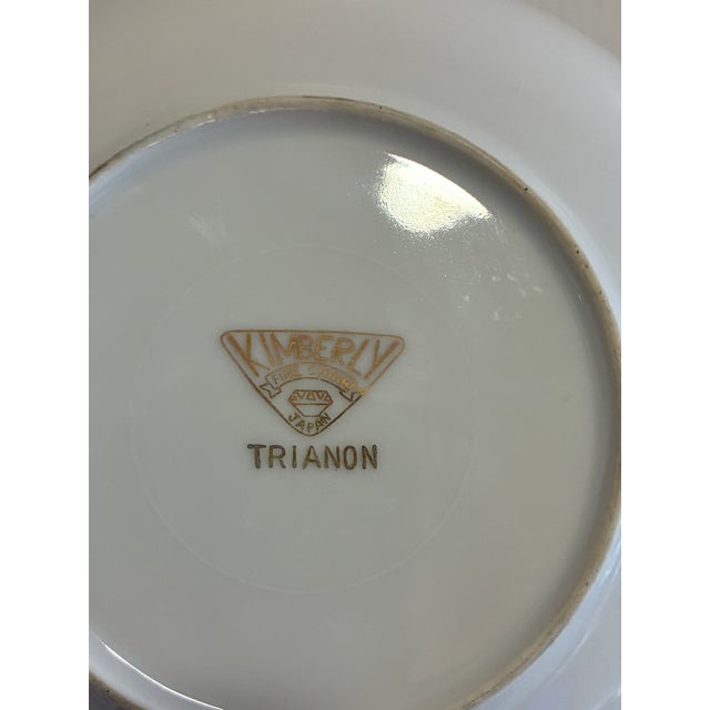 White Vintage Kimberly Fine China "Trianon" Bowls, Set of 12 For Sale - Image 8 of 13
