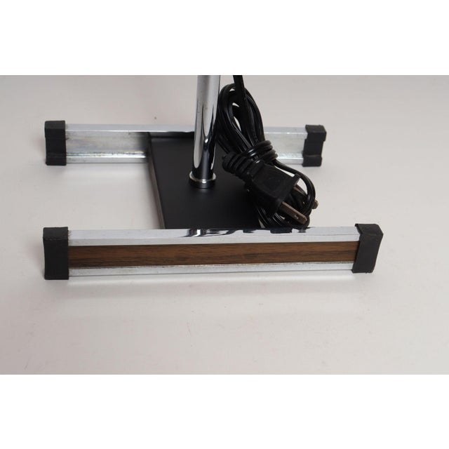 Vintage Chrome Adjustable Table Lamp With Articulating Shade by Robert Sonneman For Sale - Image 18 of 18
