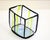 Fulvio Bianconi for Venini, Epipedos vase, 1990s. Rectangular-section vase in aquamarine blown glass with green vertical...