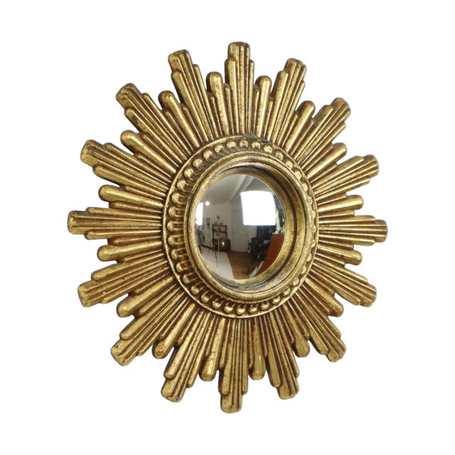 Vintage Gilt Sunburst Mirror, 1960s For Sale - Image 14 of 14