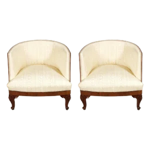 Set of Antique Belle Époque Venetian Lounge Chairs from Testolini & Salviati