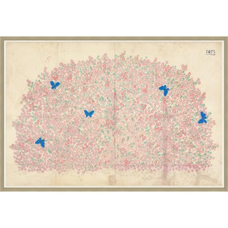 Myosotis Art Print in Silver Frame by Paule Marrot For Sale