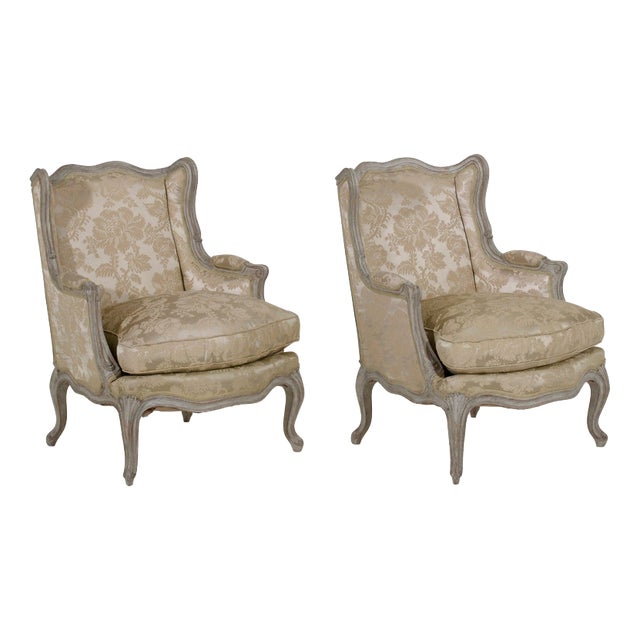 Antique Rococo Style Armchairs, Set of 2 For Sale