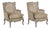 Antique Rococo Style Armchairs, Set of 2 For Sale