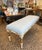 Justin, this beautiful Hollywood regency newly upholstered large bench in the Louis XVI Style. This large bench is painted...