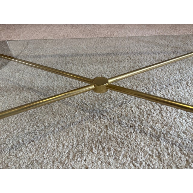 Metal Coffee Table in the style of Jacques Adnet, France, 1960s For Sale - Image 7 of 11
