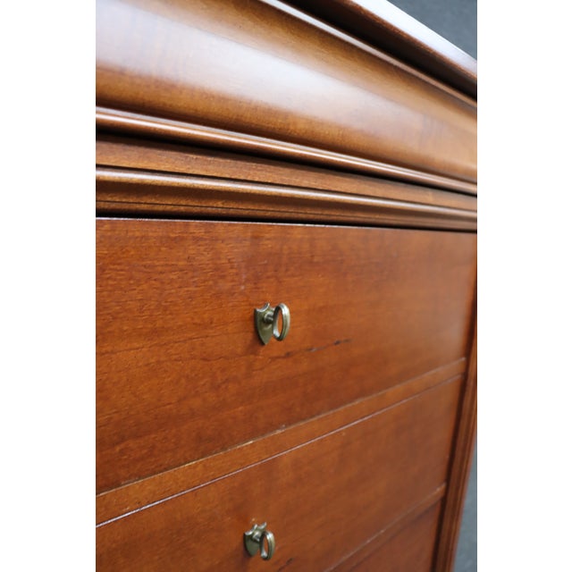 Thomasville Thomasville Impressions Louis Philippe Style Cherry Gentleman’s Chest For Sale - Image 4 of 12