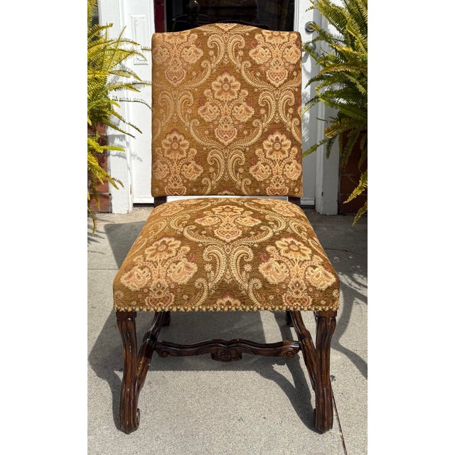 18th C Style Panache for Michael Taylor Barcelona Side Chair. This listing is for one side or dining chair, but we...