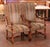 Wood Pair of 19th Century French Louis XIII Walnut Armchairs With Stripe Motifs For Sale - Image 7 of 11