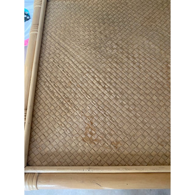 Vintage Coastal Style Rattan Etagere For Sale - Image 9 of 11