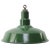 Vintage American Industrial Green Enamel Pendant Light For Sale - Image 5 of 5