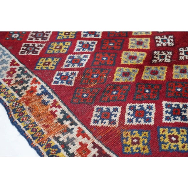 Fine Antique Persian Qashqai Wool Rug 4'6'' X 5'3'' For Sale In New York - Image 6 of 10