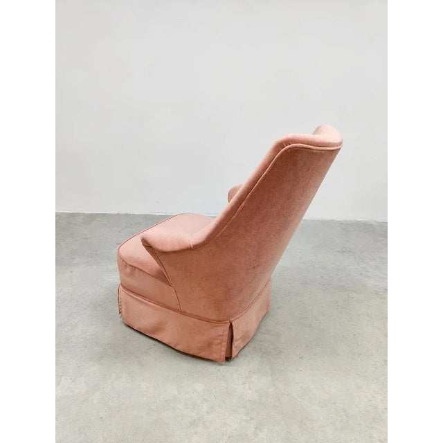 Artifort Vintage Soft Pink Lounge Chair by Theo Ruth for Artifort, 1950s For Sale - Image 4 of 6