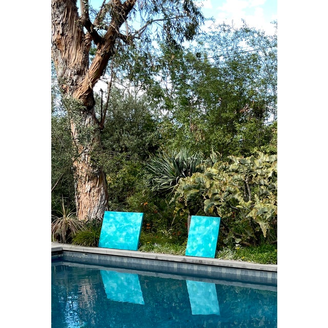 Textile Anatomy of a Swimming Pool No. 1 Oil Painting on Canvas by Kory Alexander For Sale - Image 7 of 8