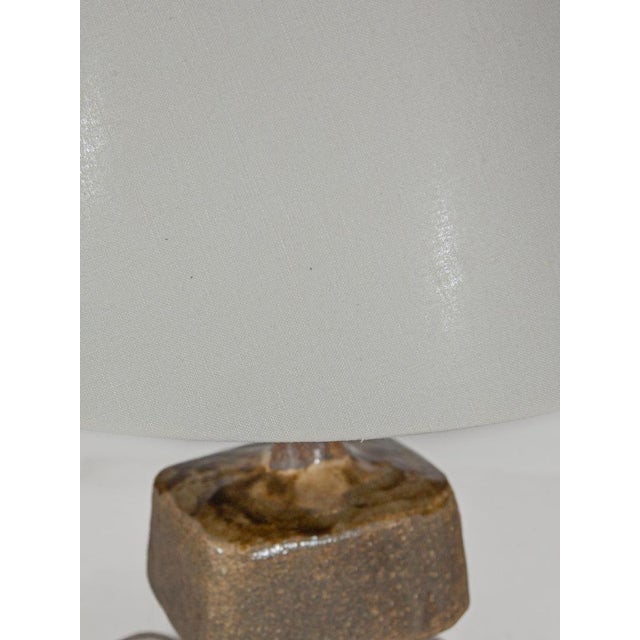 Textile Large Ceramic Table Lamp by Kaiser Leuchten, 1970s For Sale - Image 7 of 11