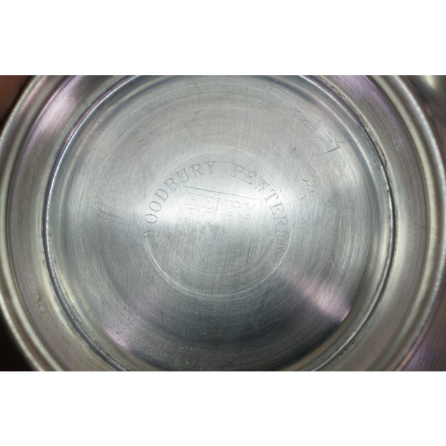 4 Vintage Woodbury Pewter Paul Revere Nesting Serving Bowls 6" to 11" For Sale - Image 10 of 13