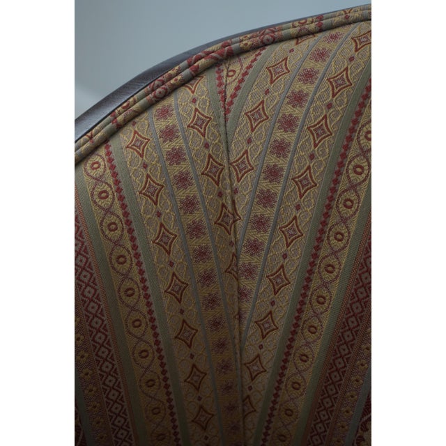 Pair of Hancock & Moore Upholstered Tub Barrel Back Chairs For Sale - Image 13 of 18