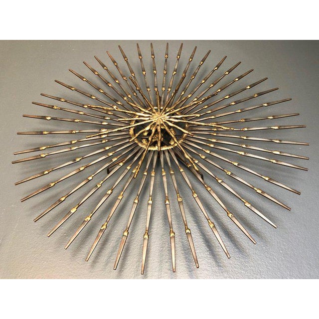 Ron Schmidt Large Brutalist Sunburst With Starburst Nail Art Wall