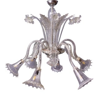 Venetian Chandelier in Split Glass, Murano For Sale