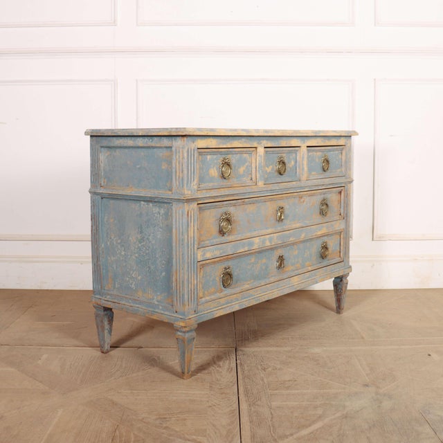 French Painted Commode, 1890s For Sale - Image 10 of 14