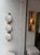 Contemporary Pair of White Murano Glass and Brass Sconces, Italy - a Pair For Sale - Image 14 of 15