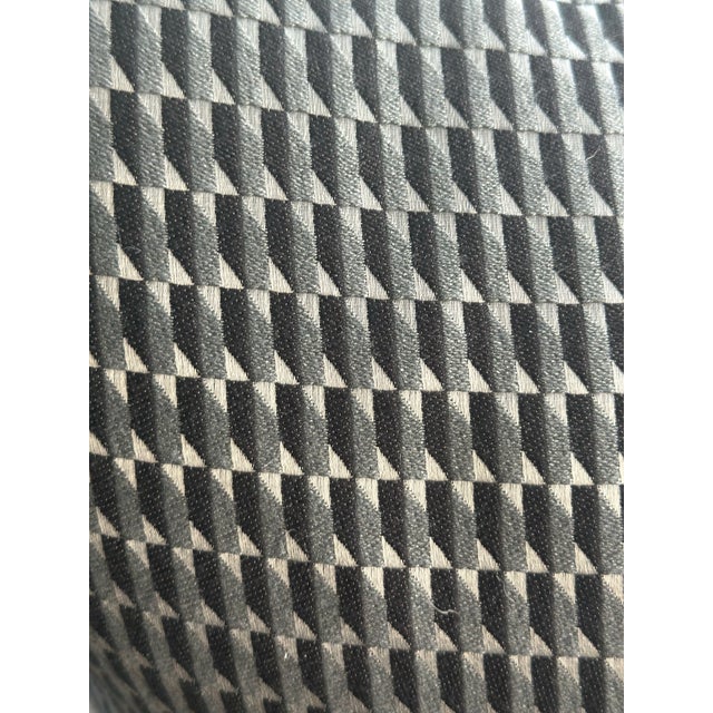 Modern Square Romo Fabric Geometric Decorative Pillows - Pair For Sale - Image 3 of 6