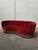 Vintage Banana Sofa in Red For Sale - Image 3 of 11
