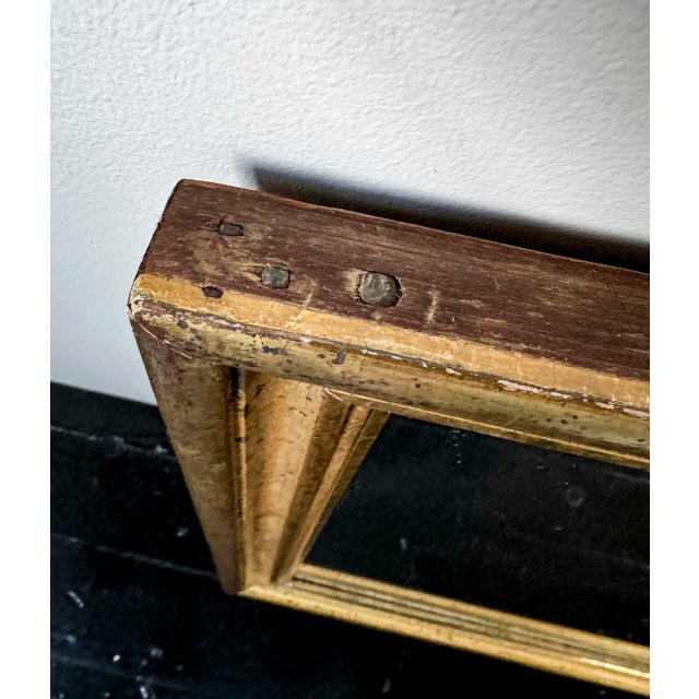Vintage Early 20th Century Gilt Mirror For Sale - Image 4 of 7