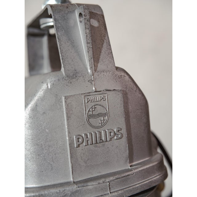 Vintage Dutch Industrial Pendant Light from Philips, 1950s For Sale - Image 11 of 15