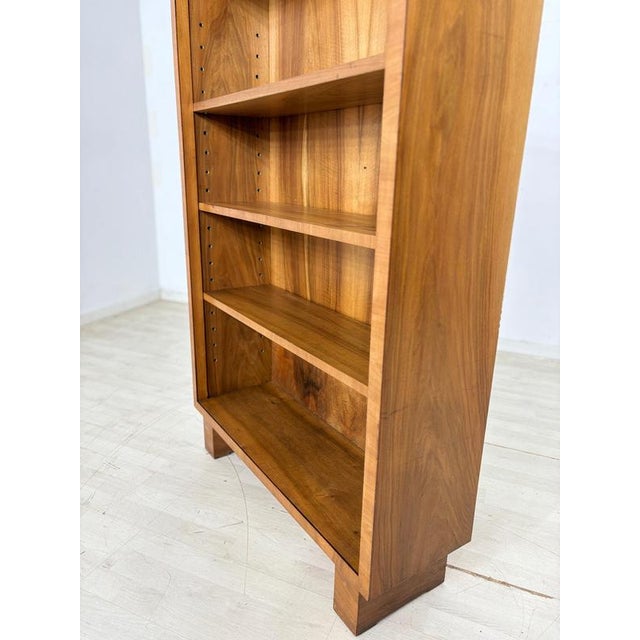Art Deco Walnut Shelf Bookcase with Compartments, 1928 For Sale - Image 8 of 10