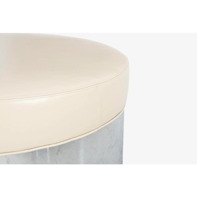 1970s 1970s Pair of Pace Style Oversized Architectural Poufs For Sale - Image 5 of 6