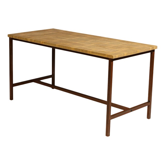 Vintage Industrial Eastern Bloc Kitchen Table, Czechoslovakia, 1950s For Sale