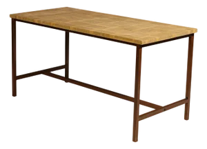 Vintage Industrial Eastern Bloc Kitchen Table, Czechoslovakia, 1950s