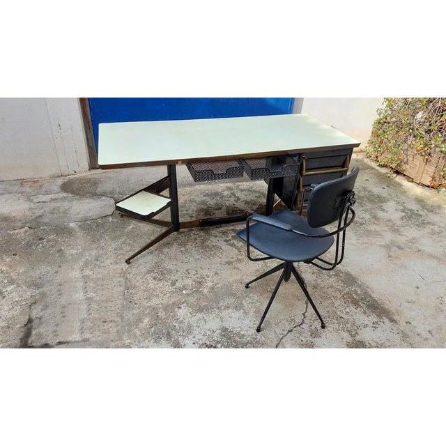 Swivel Desk Chair by Gastone Rinaldi for Rima, Italy, 1950s For Sale - Image 11 of 12