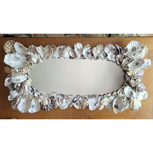 Digital Oyster Seashell Wall Mirror For Sale - Image 7 of 8