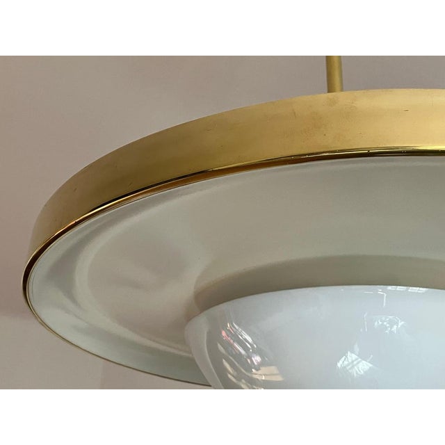 Bauhaus Brass Chandelier from Franta Anyz, 1930s For Sale - Image 6 of 18